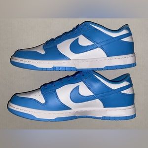 NIKE DUNK LOW UNIVERSITY BLUE SIZE MENS 13 SNEAKERS BLUE WHITE